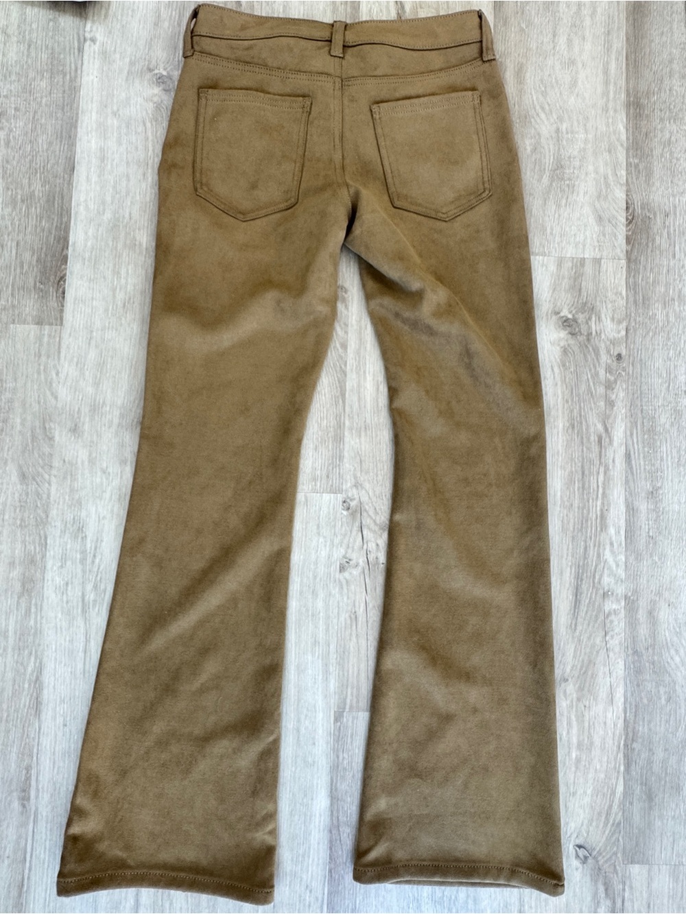 Banana Republic Factory VEGAN SUEDE LOW-RISE BOOTCUT PANT sz 28/6 - Picture 11 of 12